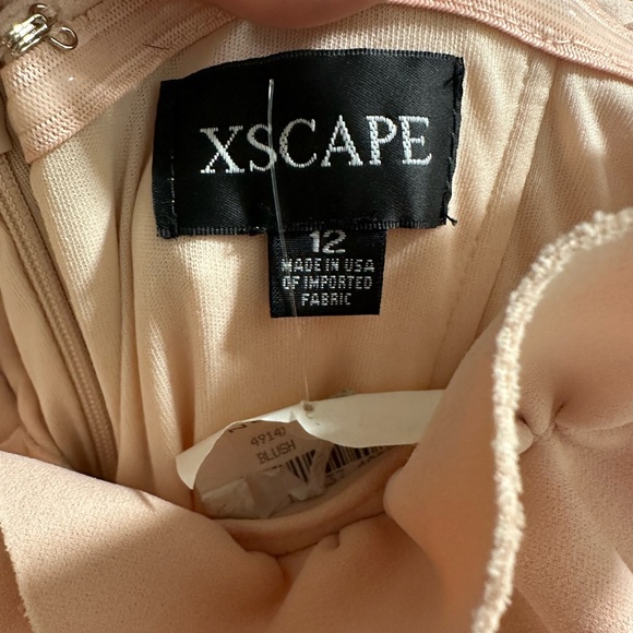 Xscape Blush Ruffled Maxi Dress - Picture 2 of 3